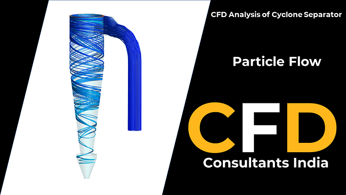 CFD Analysis of Cyclone Separator - Particle trajectories